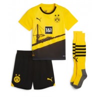 Camisa de time de futebol Borussia Dortmund Donyell Malen #21 Replicas 1º Equipamento Infantil 2024-25 Manga Curta (+ Calças curtas)